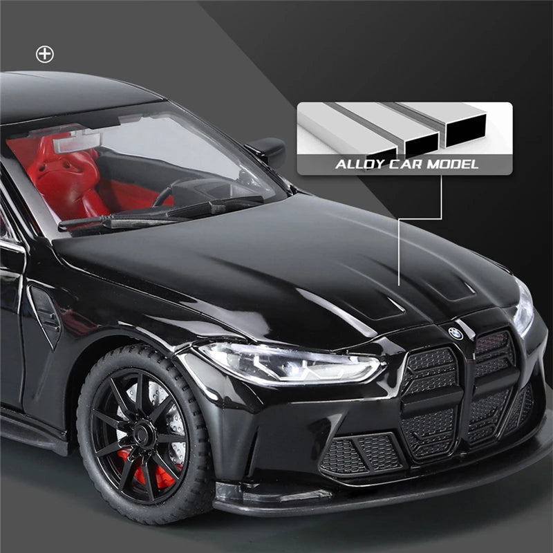 1:24 Modèle de voiture en alliage de compétition BMW M4