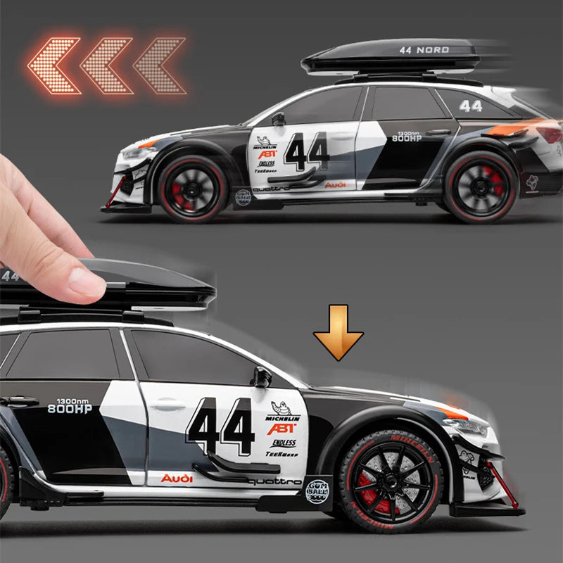 1:24 AUDI RS6 Avant Station Wagon Racing Racing Modèle