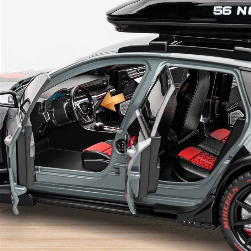 1:24 AUDI RS6 Avant Station Wagon Racing Racing Modèle