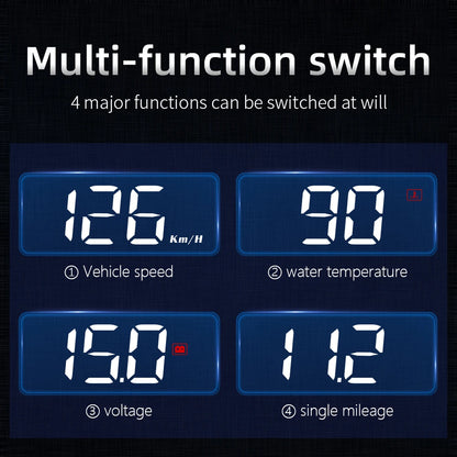 Head-Up Display GPS OBD2 Speedometer 