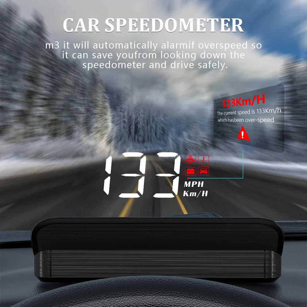 Head-Up Display GPS OBD2 Speedometer 