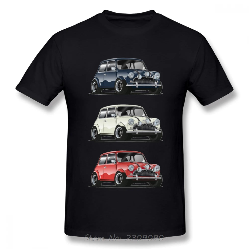 Retro el trío italiano Mini Cooper Camiseta