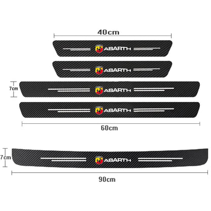 Abarth Carbon Fibre Door Sill Protector