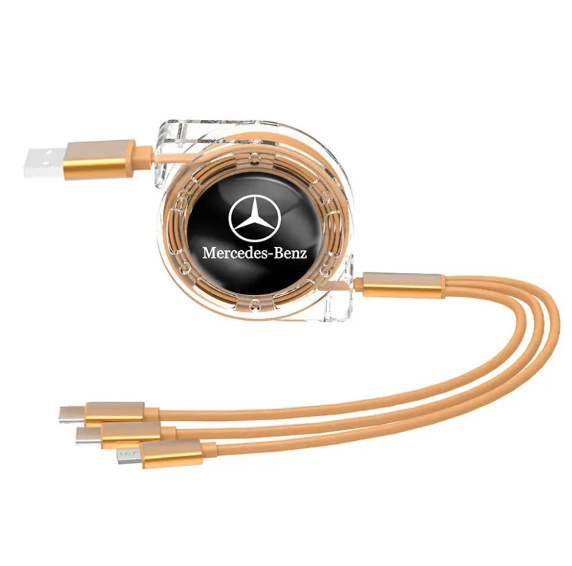 Mercedes-Benz Retractable 3-in-1 Charging Cable