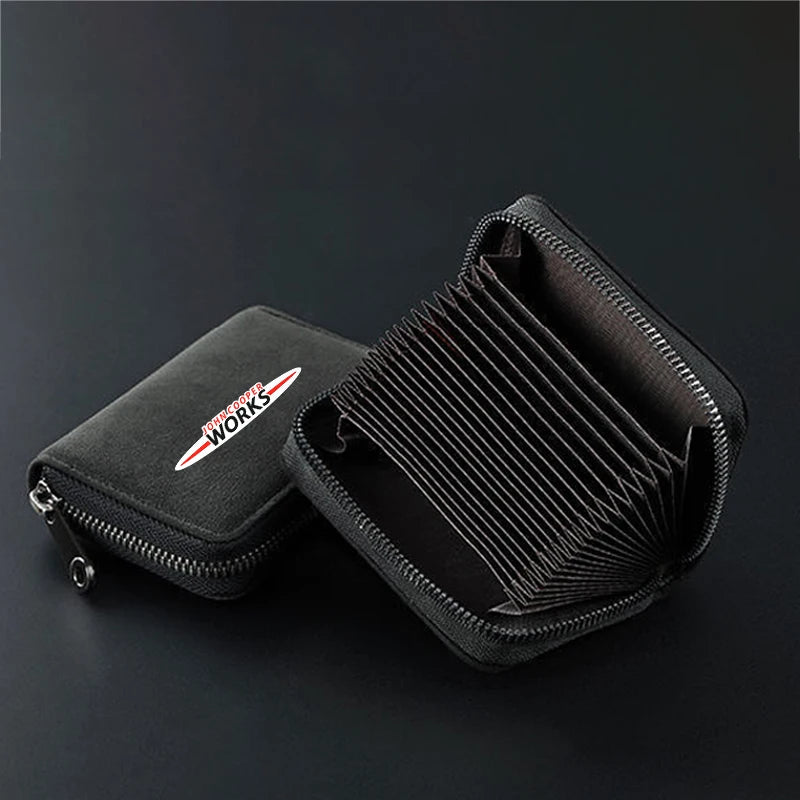 Mini Cooper Wildleder Brieftasche 