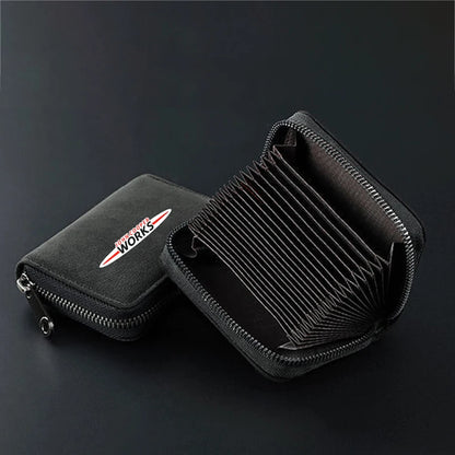 Mini Cooper Wildleder Brieftasche 