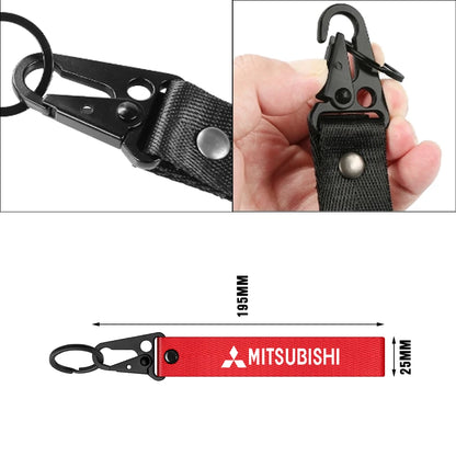 Logo porte-clés en métal Mitsubishi