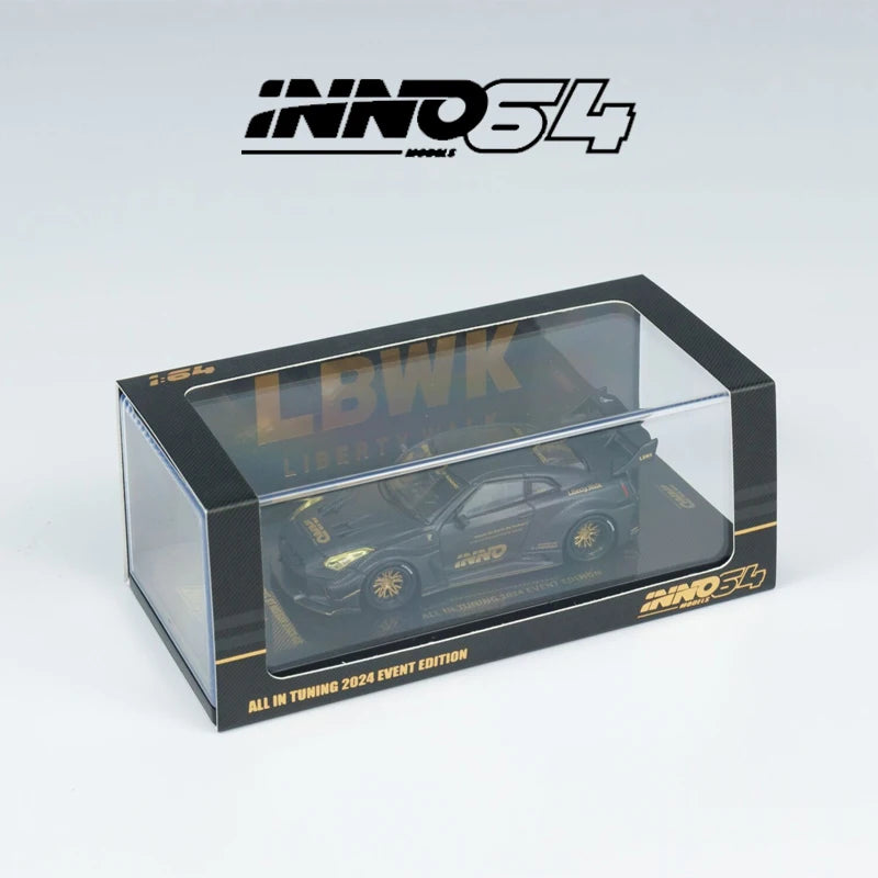 Inno 1:64 LBWK GTR R35 Modelo de aleación de carbono completo