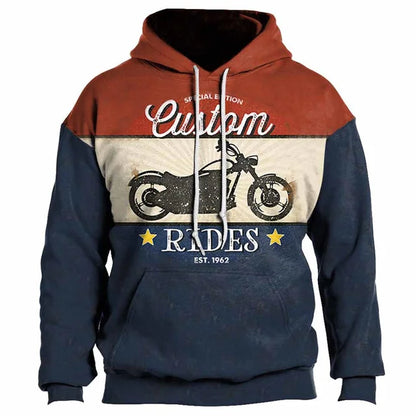 Ruta 66 sudadera con capucha vintage