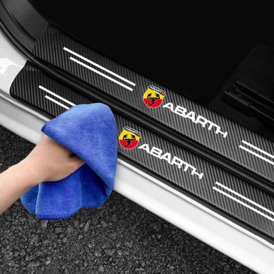 Abarth Carbon Fibre Door Sill Protector