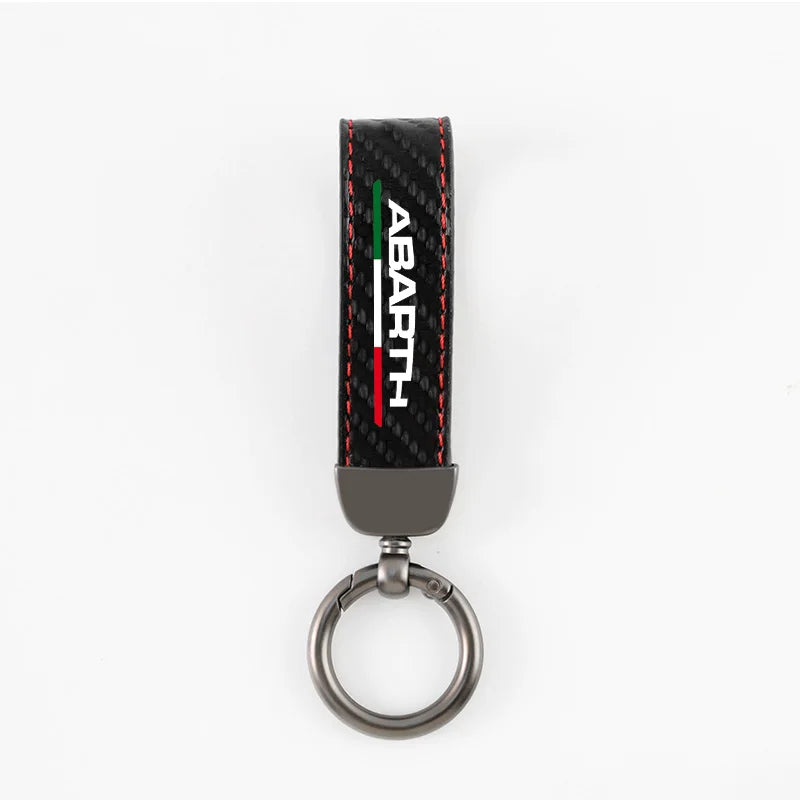 Porte-clés en fibre de carbone Abarth