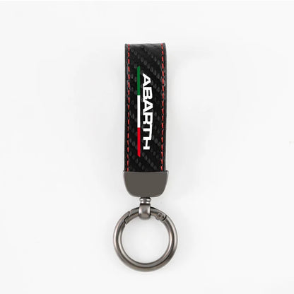 Abarth Carbon Fiber Keychain