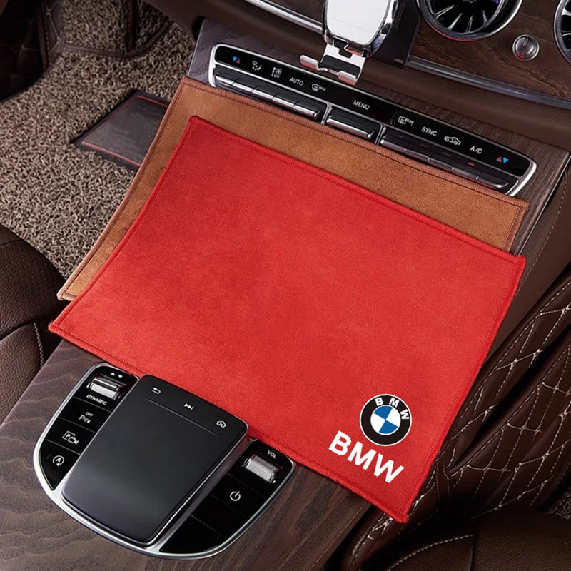 Serviette de lavage de voiture en microfibre BMW