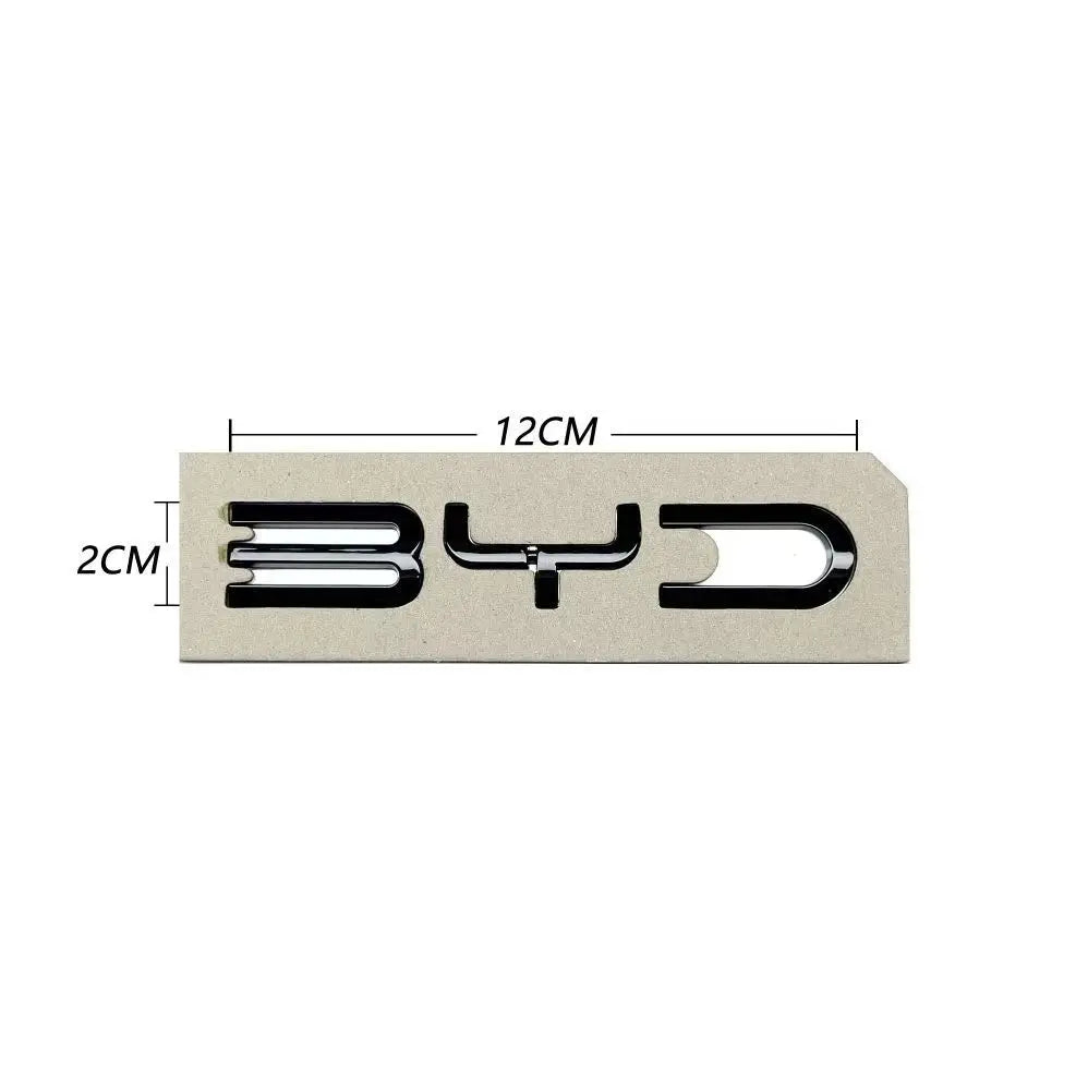 BYD Chrome / Black Trunk Sticker 