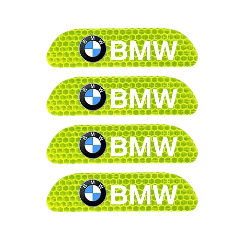 4PCS Car Reflective Safety Stickers for BMW 