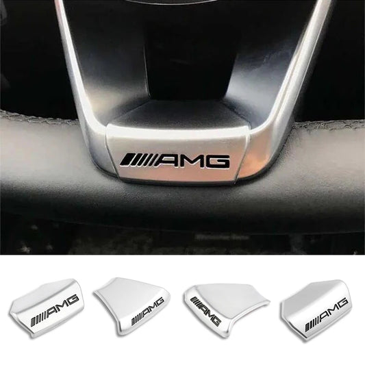 Mercedes Amg Aluminium -Emblem für Lenkrad