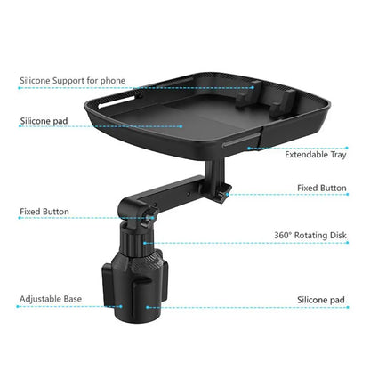 Universal Dual Cup Holder Organizer Tray 