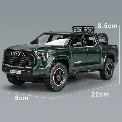 1:24 Skala Tundra TRD Pro Off Road Metal Car Model 