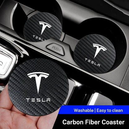 Tesla Carbonfaser Untersetzer