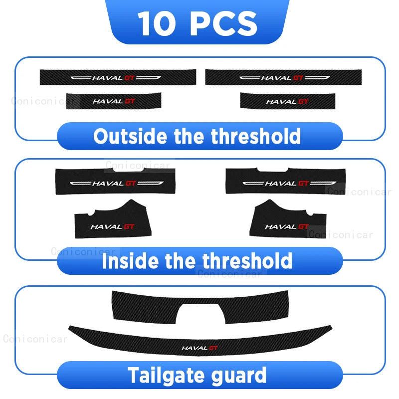 Haval GT Carbon Faser -Türschwelle Beschützer