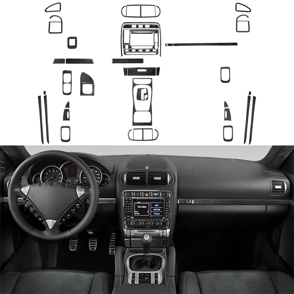 Carbon Fiber Interior Trim Kit for Porsche Cayenne