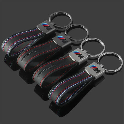 Leather Car Keyring for BMW M Series