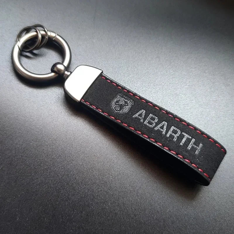 Llavero de gamuza de abarth