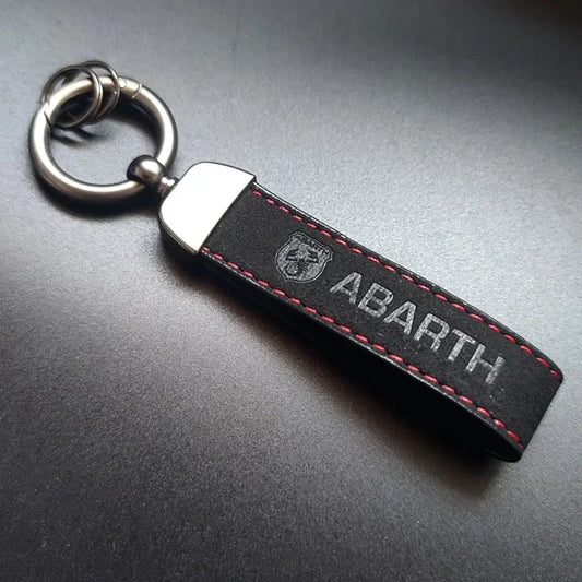 Porte-clés en daim d'Abarth