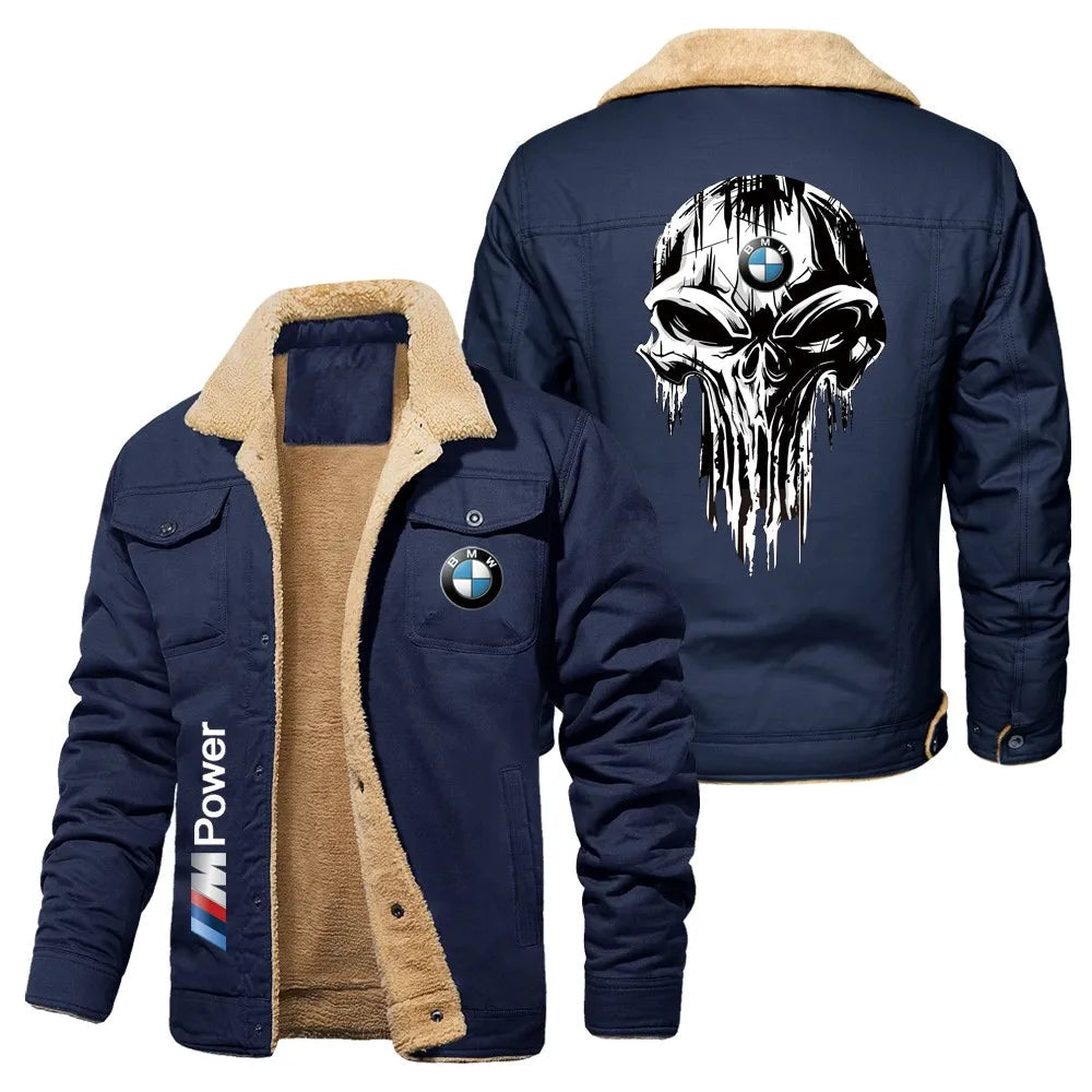 Chaqueta sherpa de calavera bmw