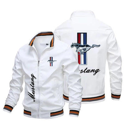 Chaqueta de hombre con logotipo de Ford Mustang de moda