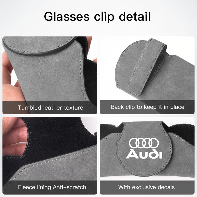 Case de lunettes multifonctionnelles pour Audi