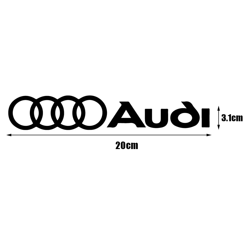 Pegatina del logotipo de Audi 