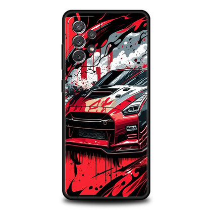 Art Style Racing Car Phone Case for Samsung