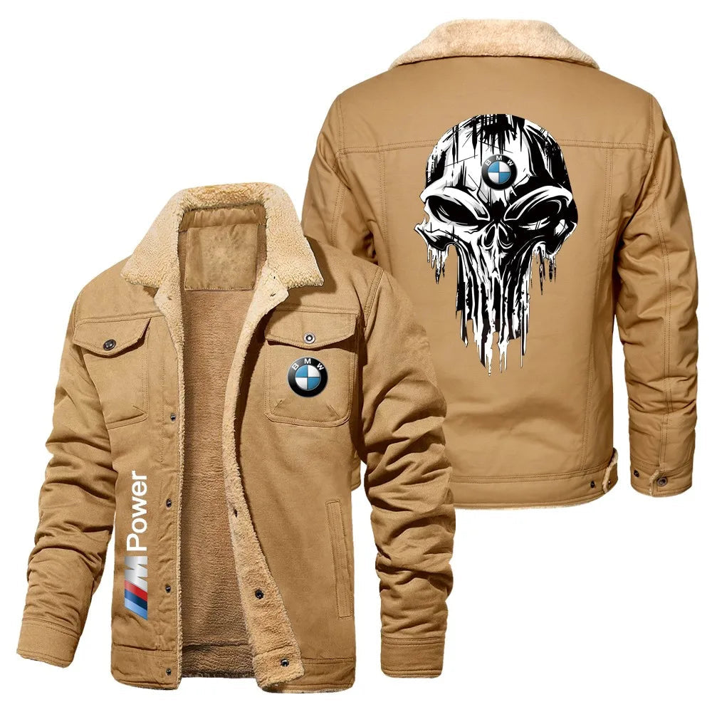 Chaqueta sherpa de calavera bmw