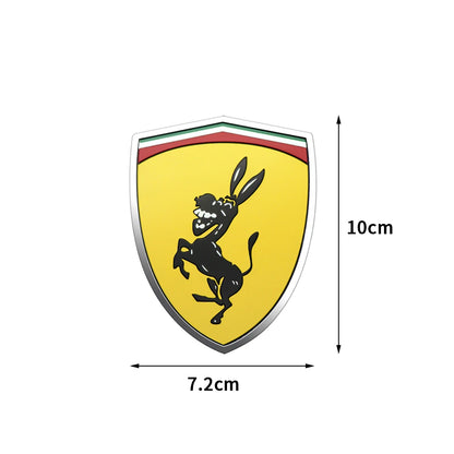 Insignia de aluminio 3D Ferrari