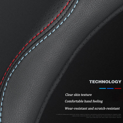 New Leather Car Steering Wheel Cover for BMW