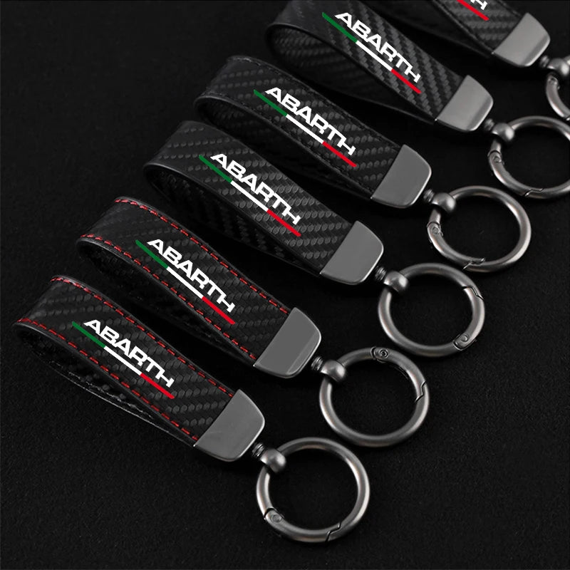 Abarth Carbon Fiber Keychain