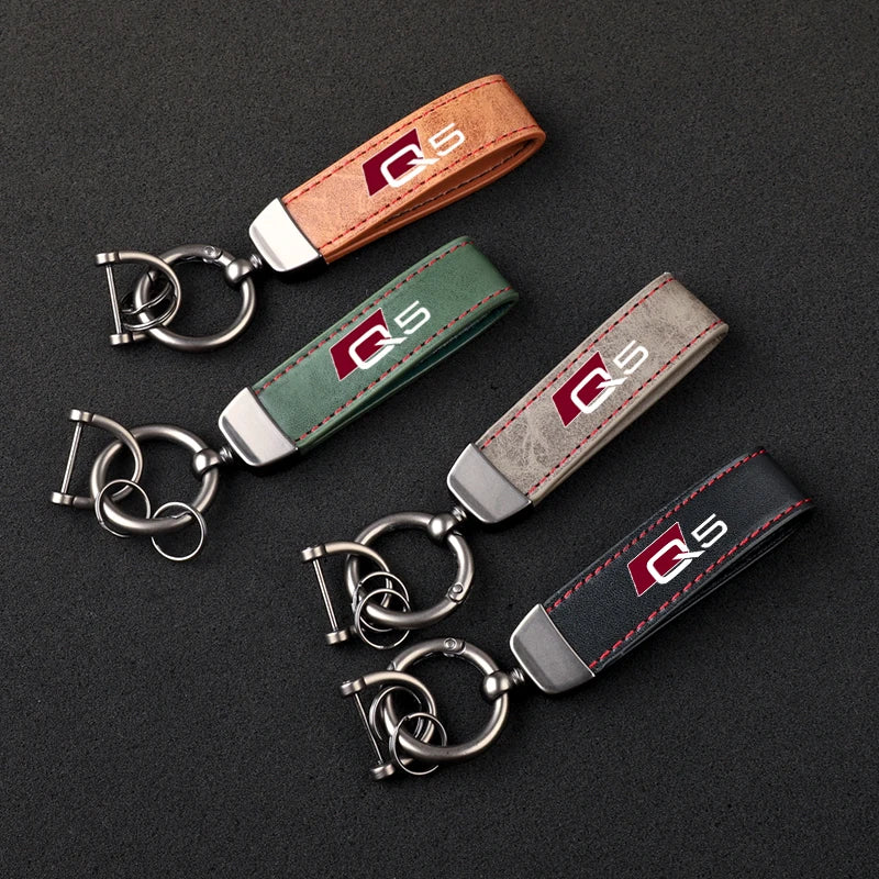 Audi Q Line Leather KeyChain