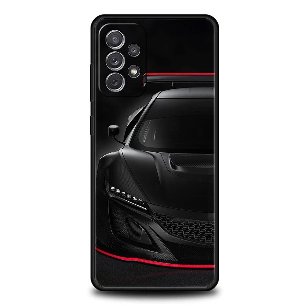 Case de téléphone de voiture de sport de luxe pour Samsung