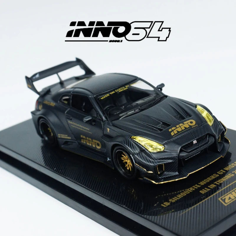 Inno 1:64 LBWK GTR R35 Modelo de aleación de carbono completo