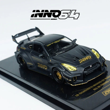 نموذج INNO 1:64 LBWK GTR R35 مصنوع بالكامل من سبائك الكربون