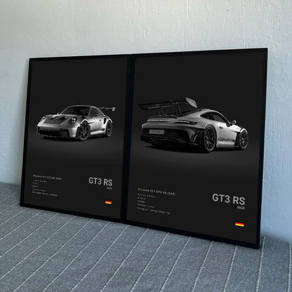 Porsche 911 GT3 RS Poster Decor