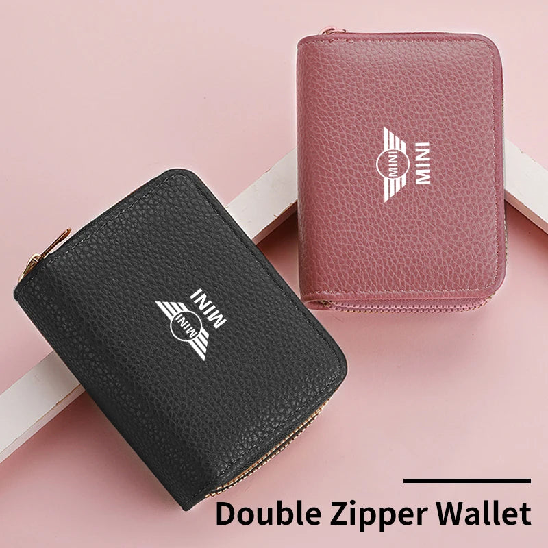 Mini Cooper Double Zipper Wallet