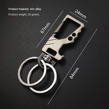 Multifunctional Zinc Alloy Keychain 