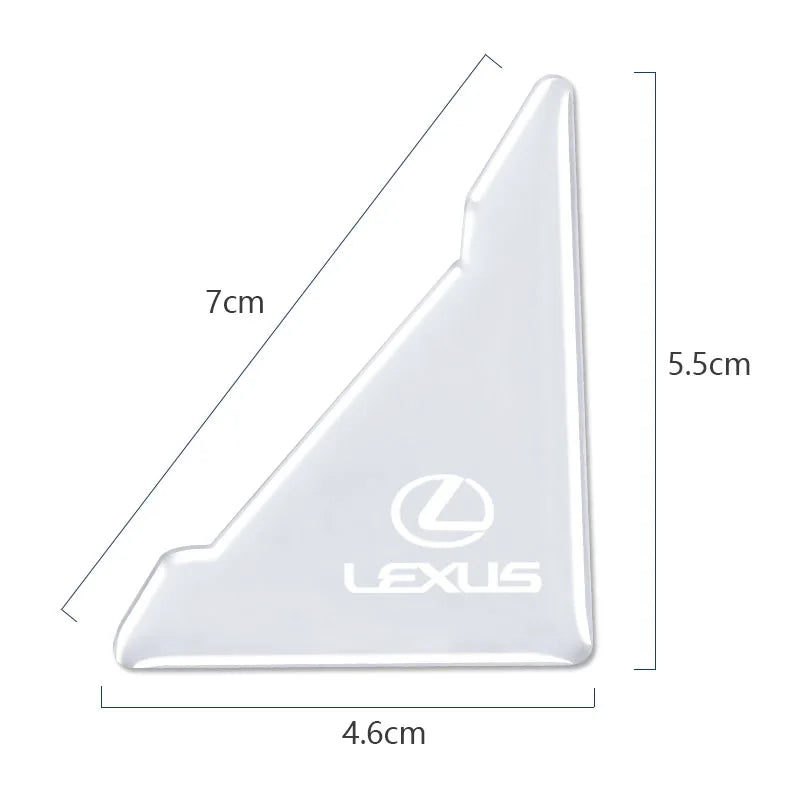 Pegatina de protección de la cubierta de la puerta del automóvil de 2 piezas para Lexus