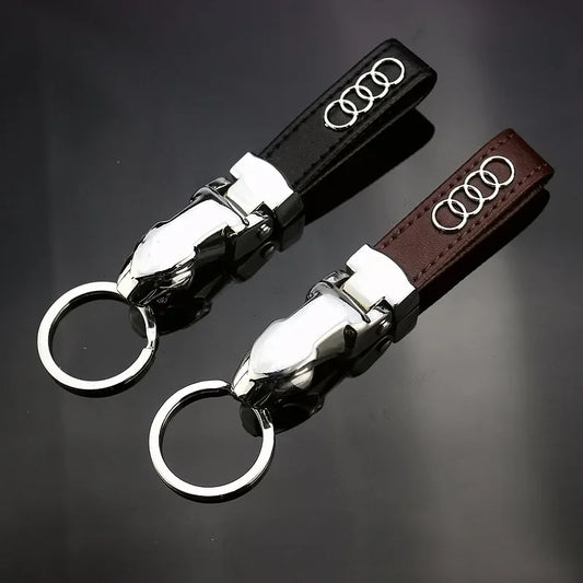 Keychain in pelle Audi