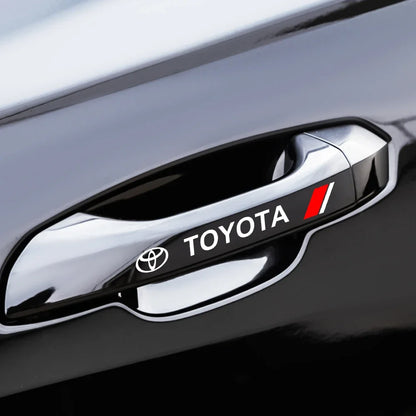 Pegatinas reflectantes de la puerta del automóvil de 4 piezas para Toyota 