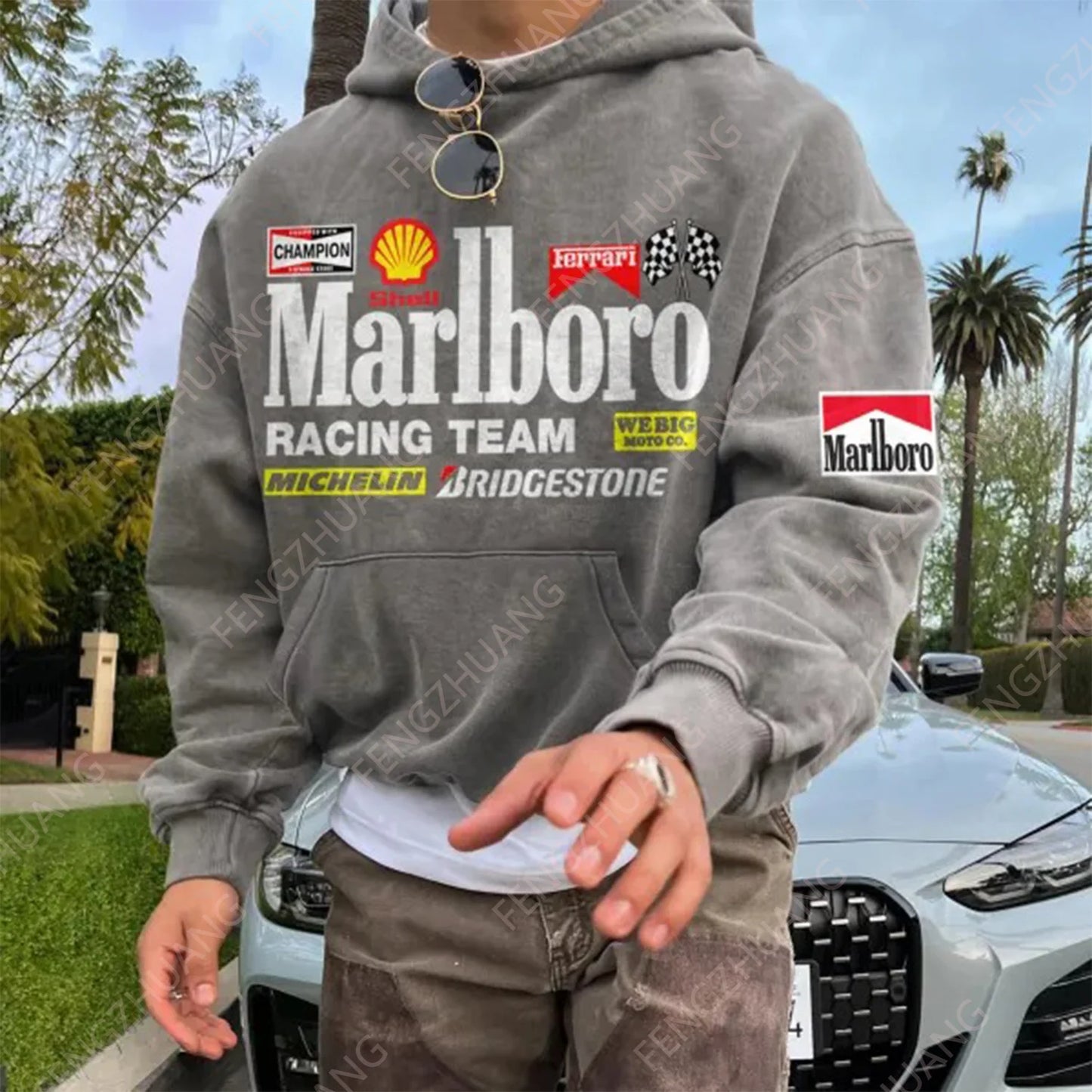 Sweat à capuche Marlboro Racing Team