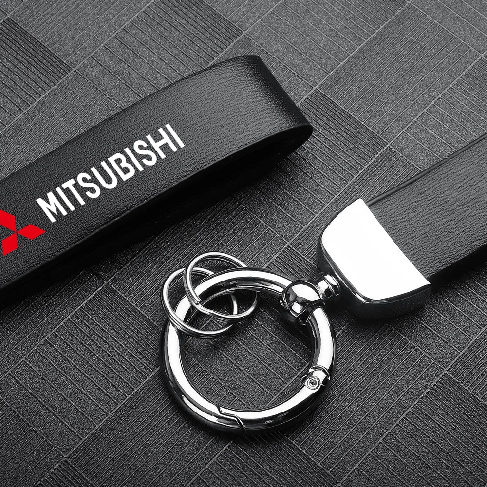 Keychain in pelle Mitsubishi