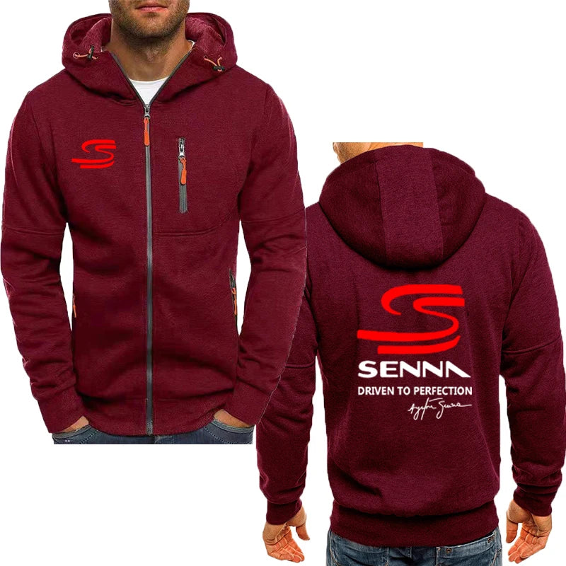 Chaqueta con capucha de Ayrton senna